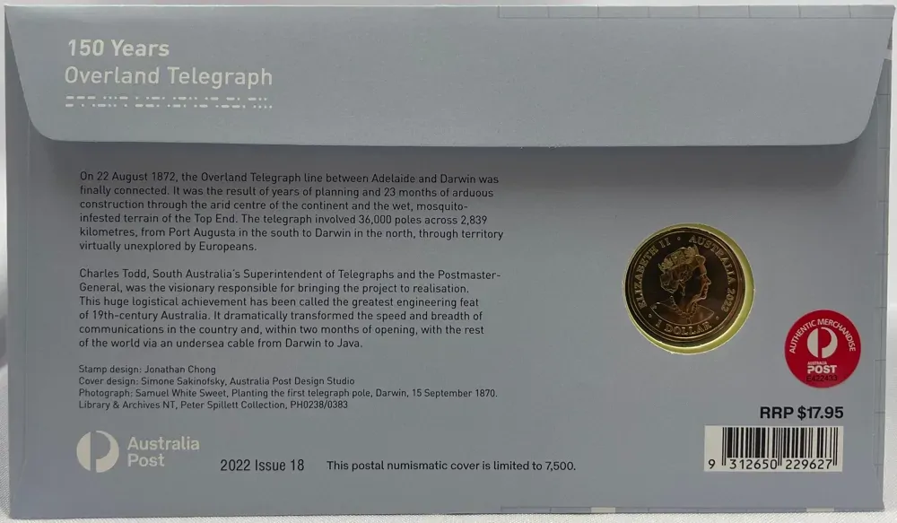 2022 1 Dollar PNC Overland Telegraph product image