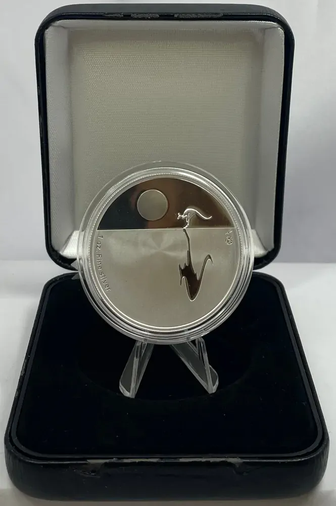 2011 1 Dollar Silver Proof Coin Kangaroo At Sunset F15 Privy Mark
