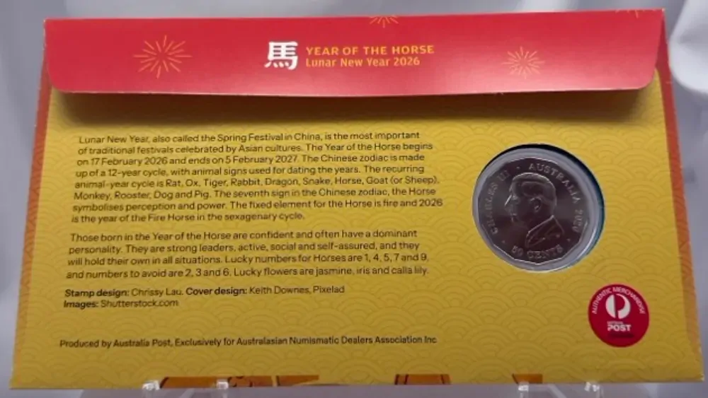 2026 50 Cent PNC Lunar Year of The Horse ANDA Melbourne Money Expo product image