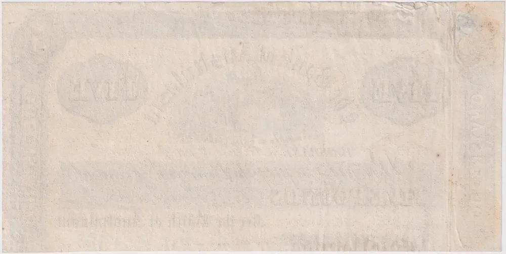 Bank of Australasia (Brisbane) 1893 5 Pound Part Printer's Proof MVR# 2b about VF