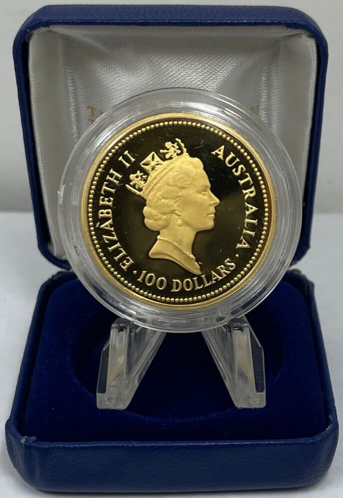 1986 Gold One Ounce Proof Coin Welcome Stranger Nugget