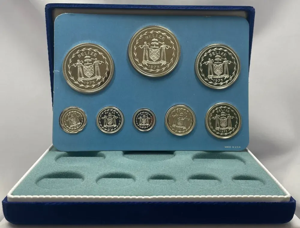 Belize 1975 Sterling Silver Proof Coin Set