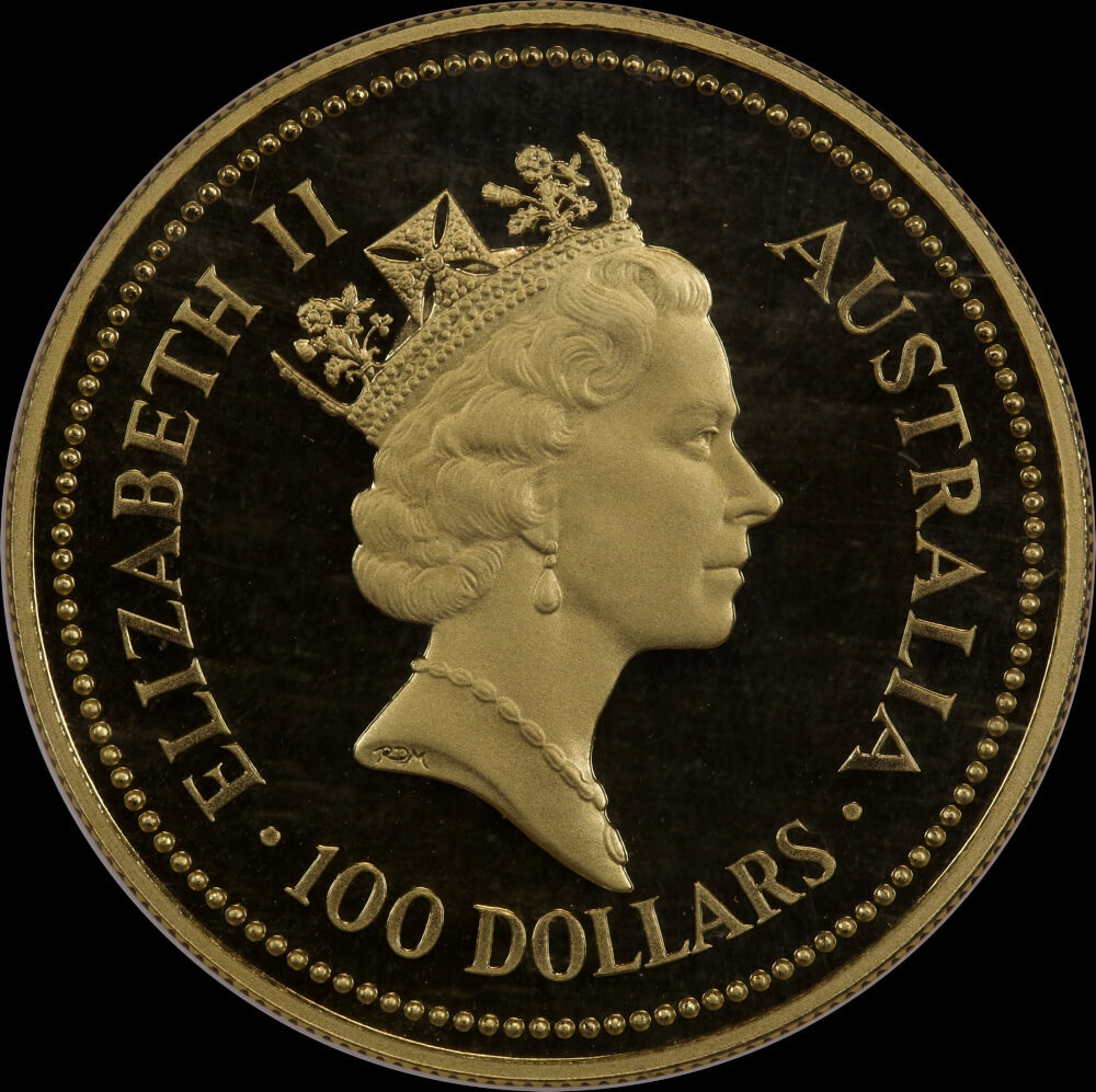 1987 Gold 1oz Proof Coin - Poseidon Nugget NGC PF70UC