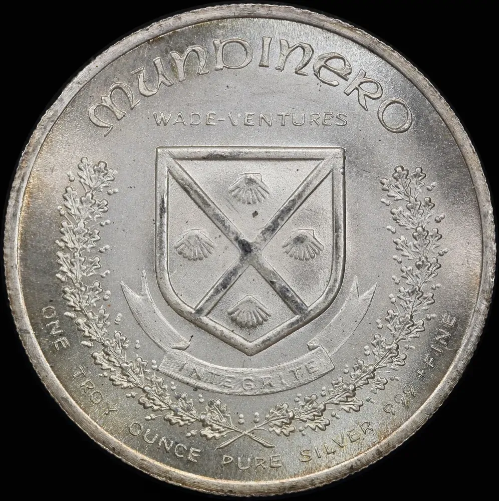 United States 1973 Silver 1 Ounce Mundinero Wade-Ventures Issues