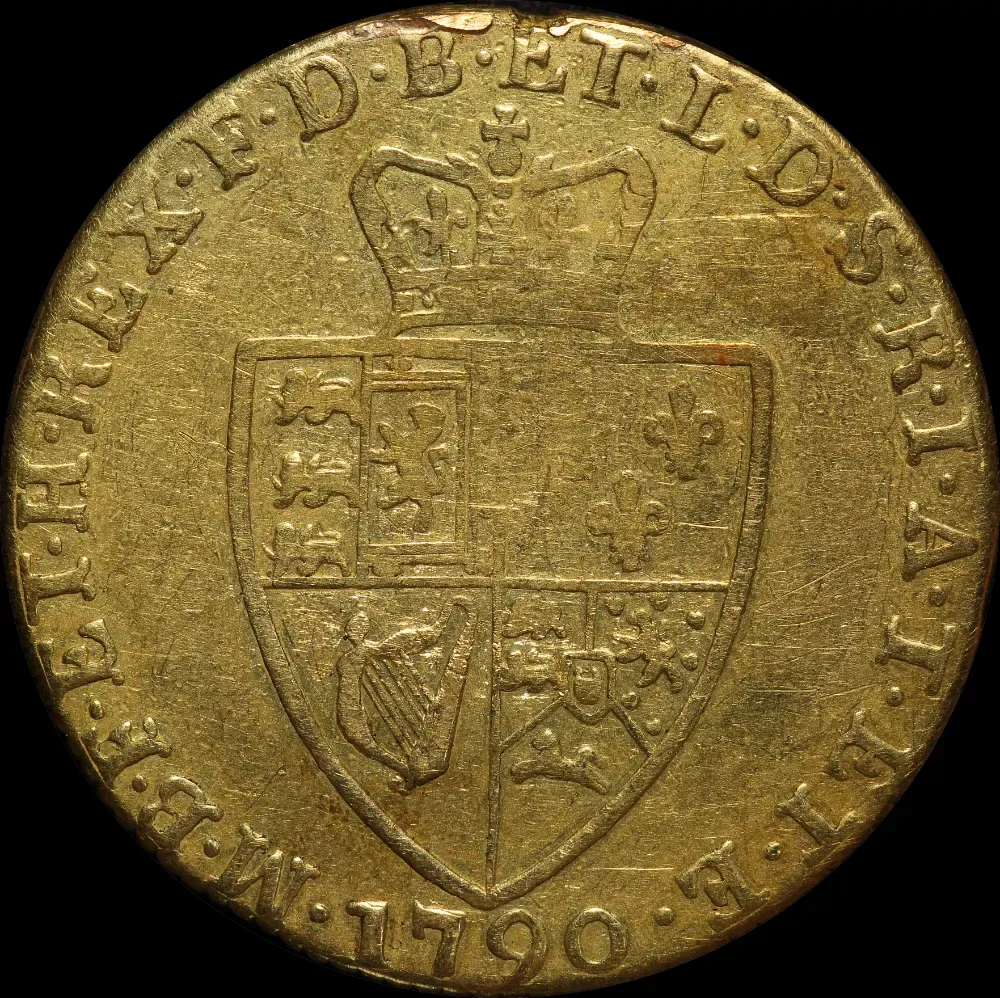 1790 Gold Guinea George III S#3729 Very Good