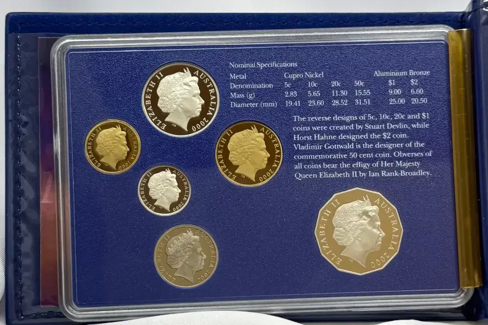 Australia 2000 Proof Coin Set Millennium Damaged Packaging product image