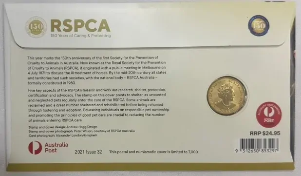 2021 1 Dollar PNC RSPCA Cat