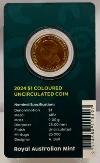 2024 Coloured 1 Dollar Uncirculated Coin Australian Paralympic Team product image