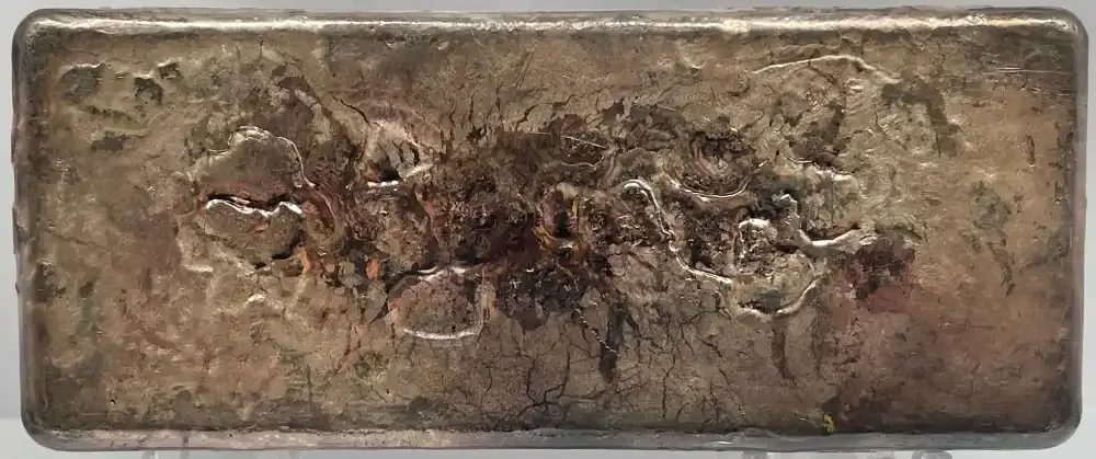 Vintage Harringtons / DCL 1kg Kilo Cast Silver Ingot 99.98%