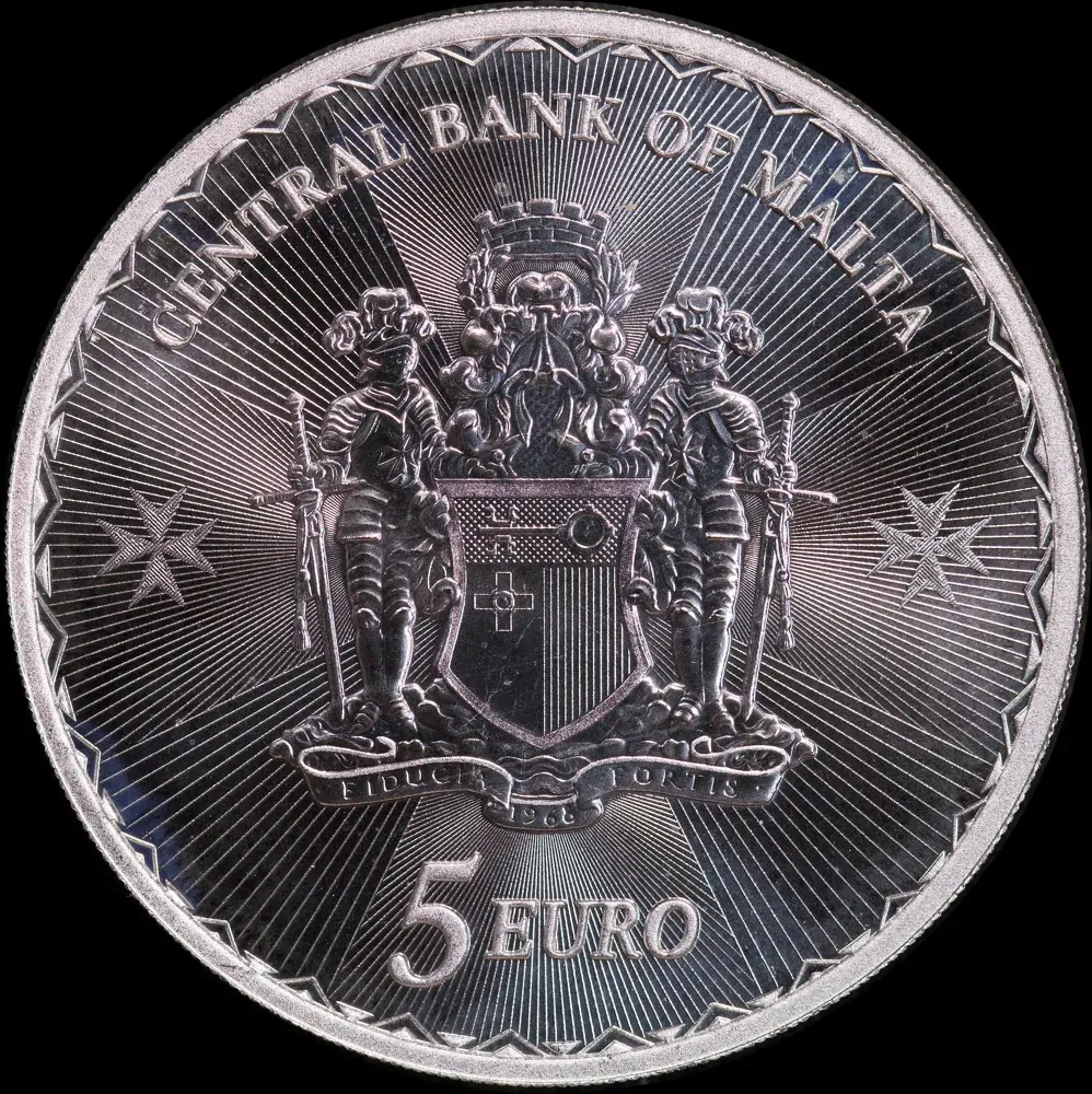 Malta 2025 Silver 5 Euros Uncirculated Coin Maltese Cross product image