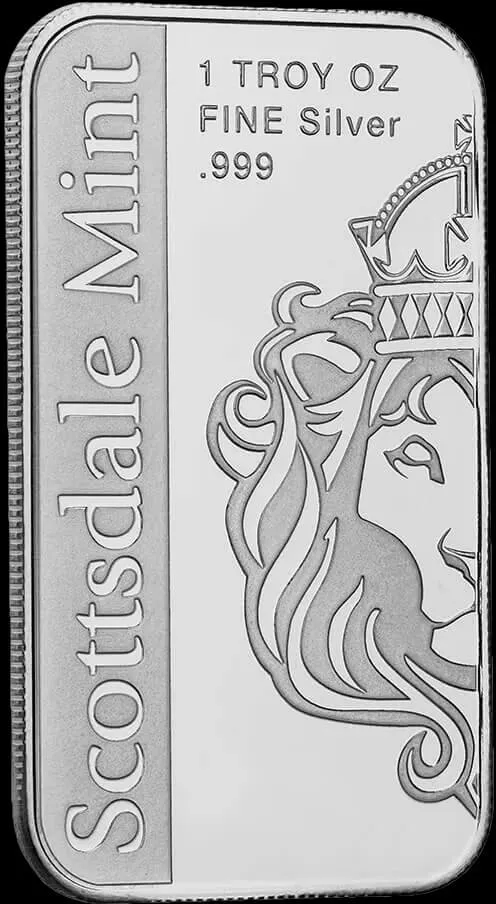 Scottsdale Mint Silver 1 Ounce Minted Bullion Bar Archangel Michael product image