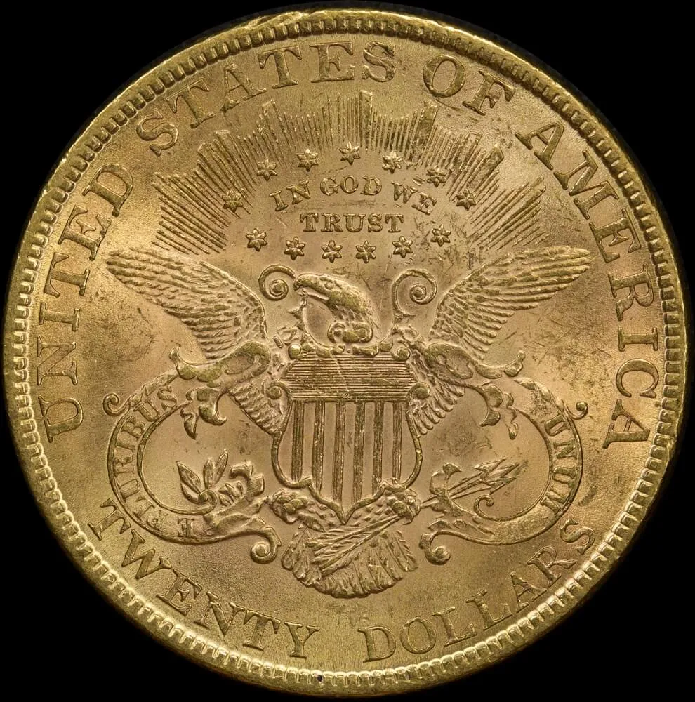 United States 1895 Gold 20 Dollars Liberty Eagle about Unc product image
