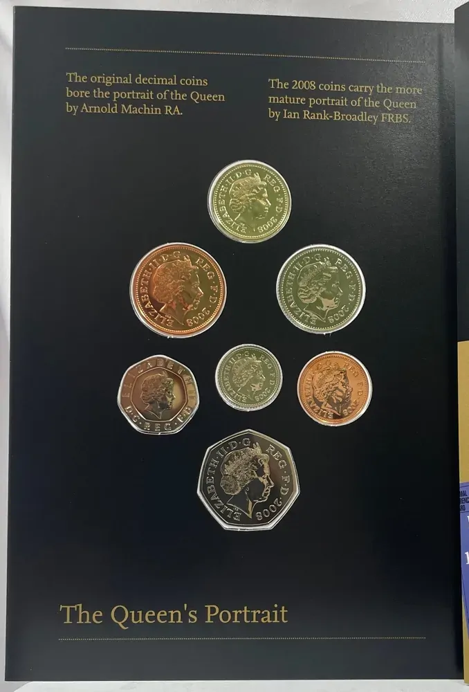 United Kingdom 2008 Uncirculated Mint Coin Set (7 coins) Emblems of Britain