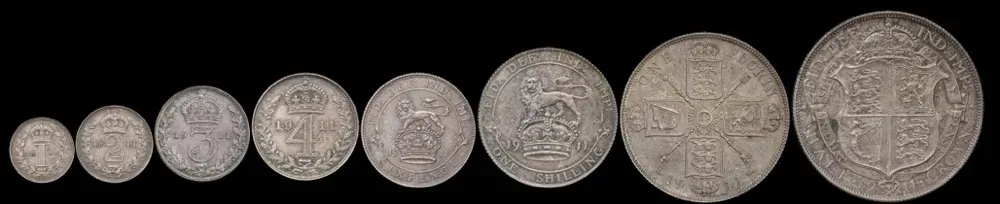 1911 Specimen Coin Set in Presentation Case George V Coronation