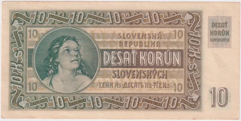 Slovakia 1939 10 Korun P# 4a Uncirculated K1 21 006135