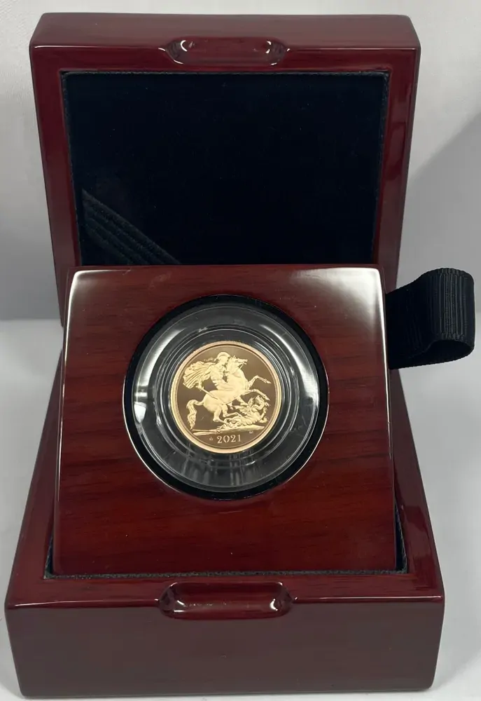 United Kingdom 2021 Gold Half Sovereign Proof Coin product image