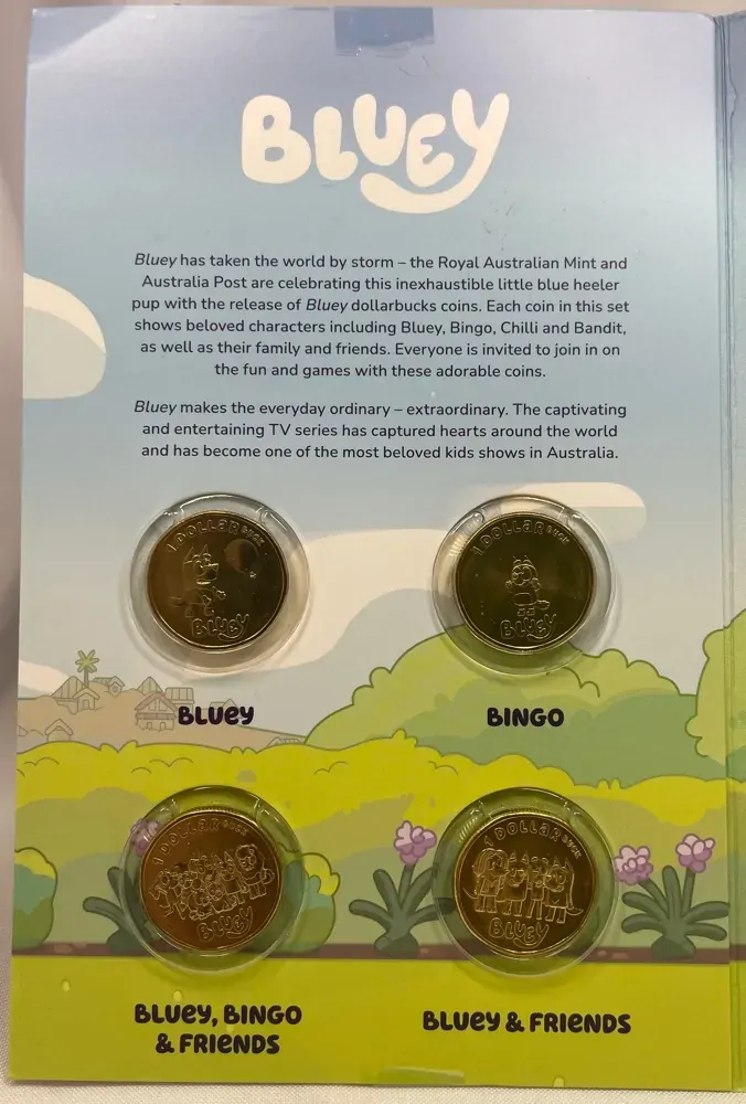 2024 1 Dollar 10 Coin Set in Folder - Bluey product image