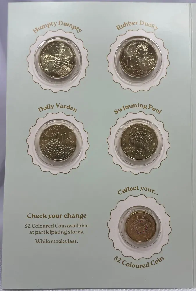 2025 1 Dollar 11 Coin Set Birthday Cake Book in Folder product image