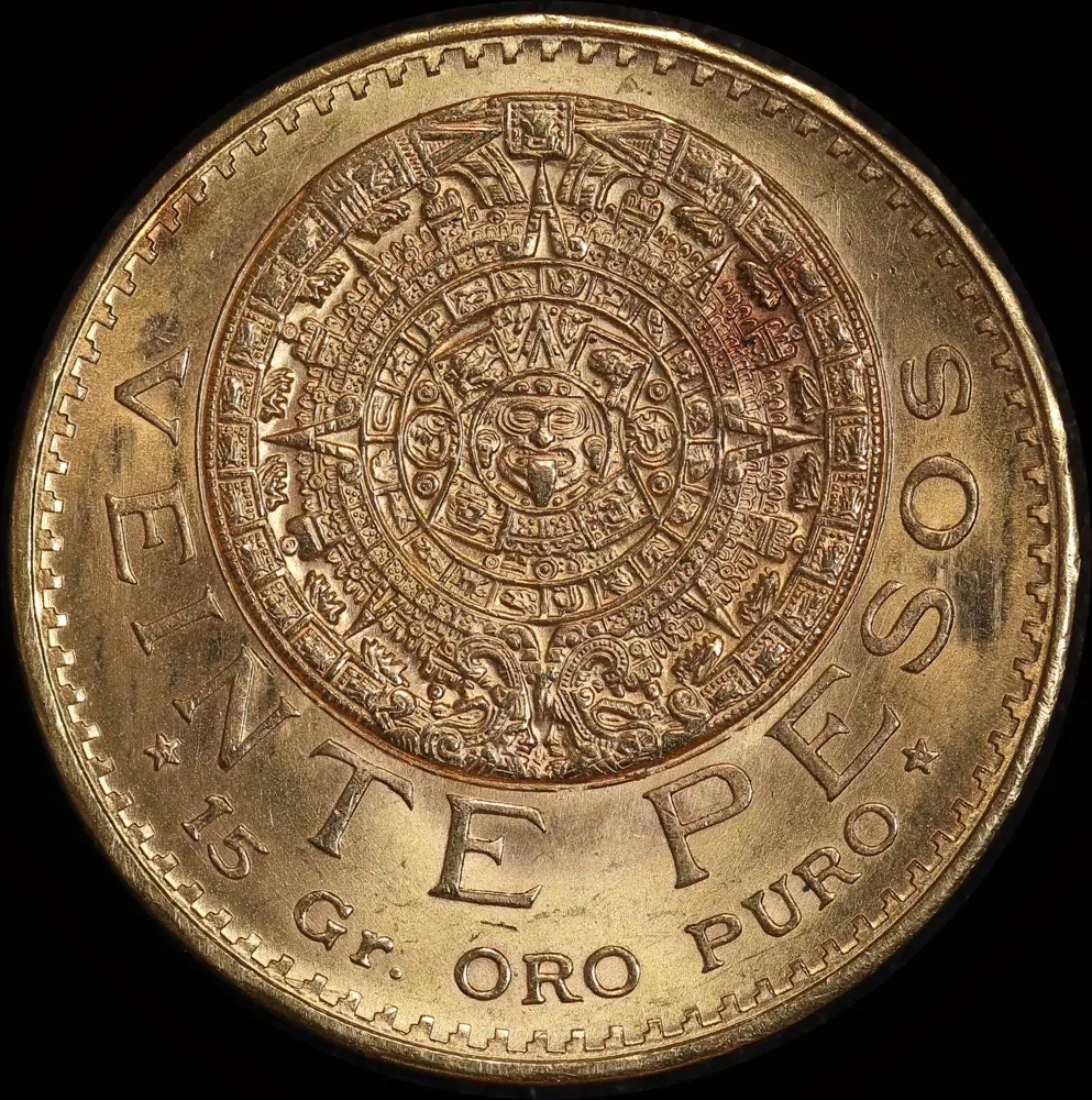 Mexico 1959 Gold 20 Pesos KM#478 Uncirculated product image