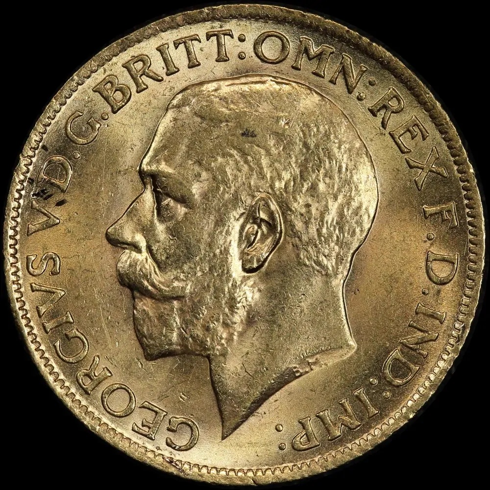 1913 Gold Sovereign George V S#3996 Choice Uncirculated
