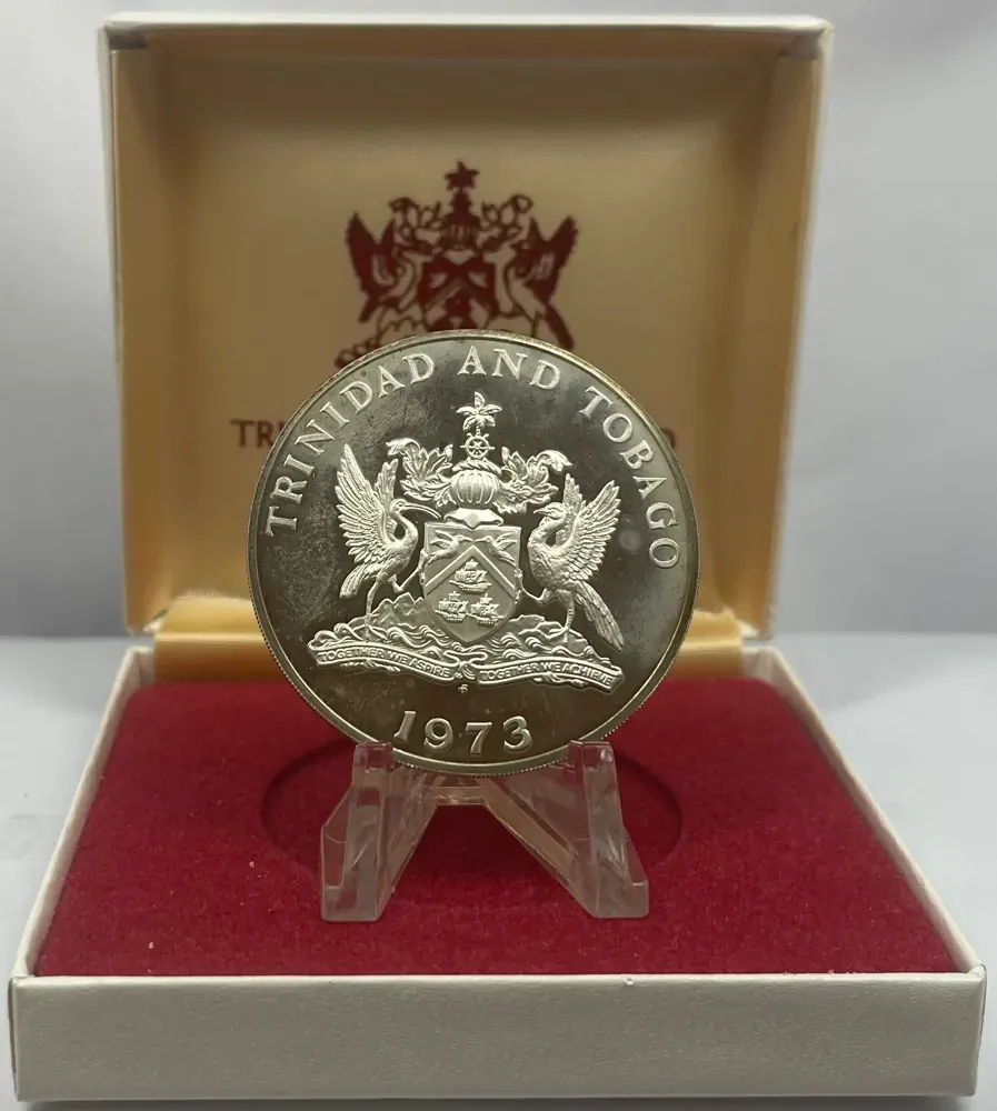 Trinidad and Tobago 1973 Silver 10 Dollar Proof Coin product image