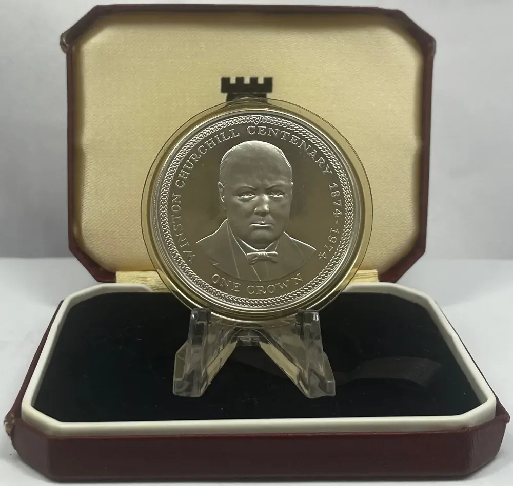 Isle of Man 1974 Silver Crown Proof Winston Churchill product image