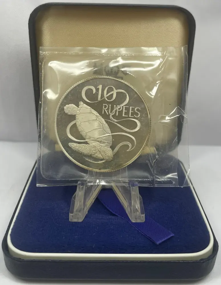 Seychelles 1974 Silver 10 Rupees Proof Coin product image