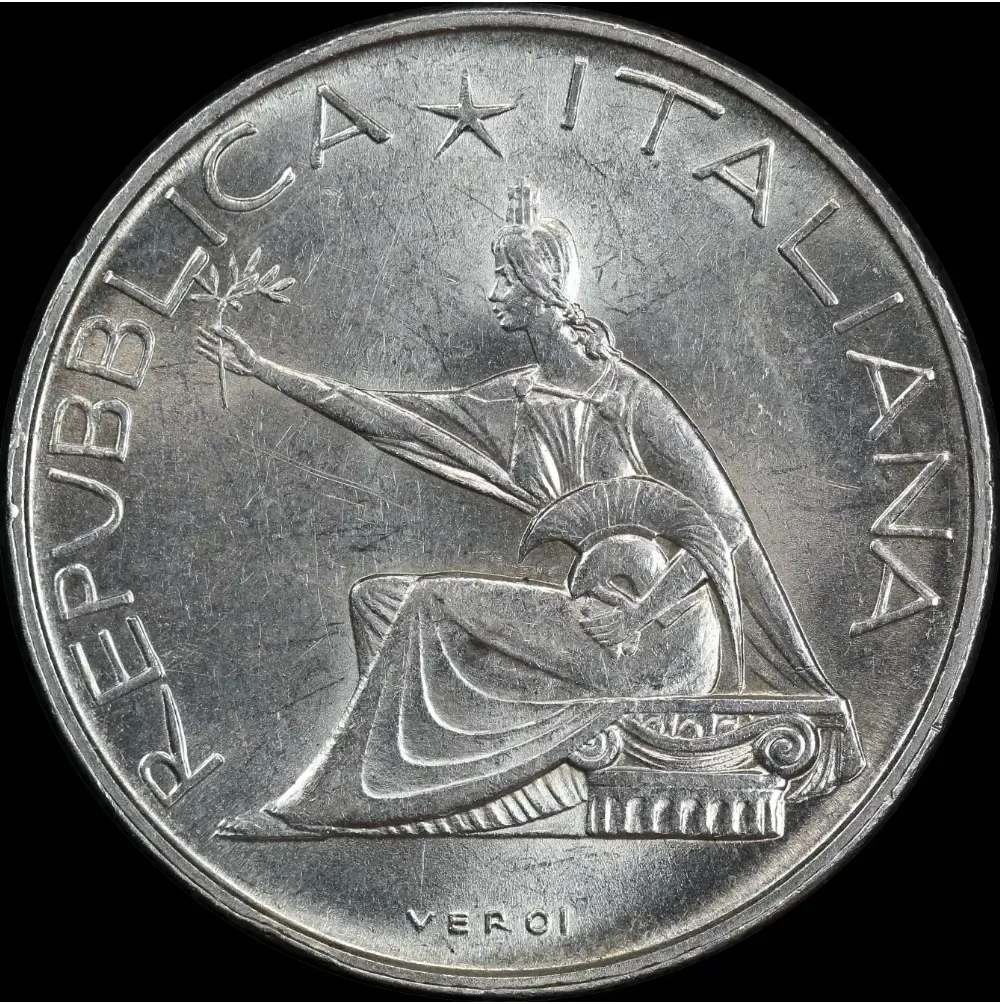 Italy 1961 Silver 500 Lire KM# 99 Choice Uncirculated product image