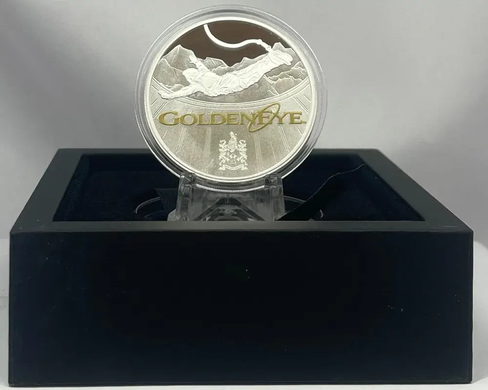 Tuvalu 2020 Silver 1 Ounce Proof Coin James Bond GoldenEye product image
