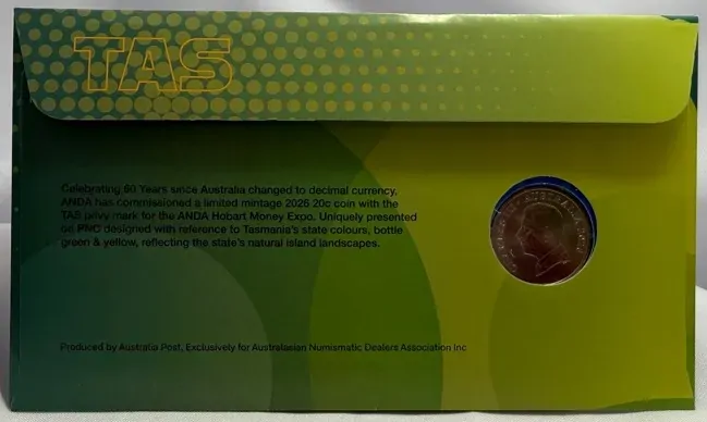 2026 20 Cent PNC ANDA Hobart Expo TAS Privy Mark product image