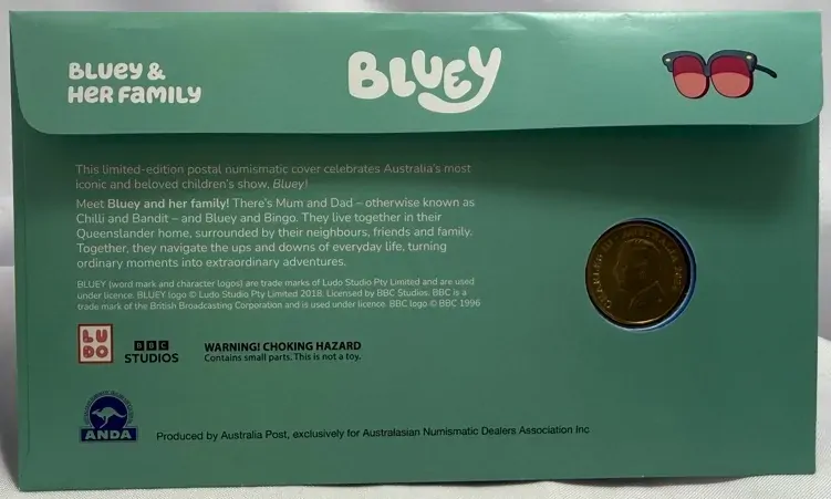 2026 1 Dollar PNC Bluey Dollarbucks The Heelers Hobart ANDA Show Overprint product image