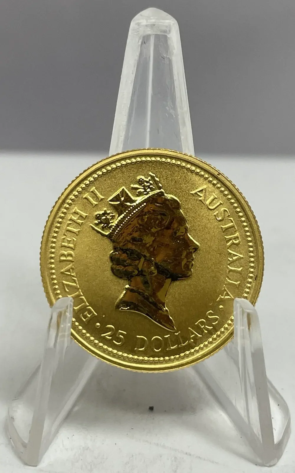 1992 Gold Quarter Ounce Unc Coin Kangaroo Nugget