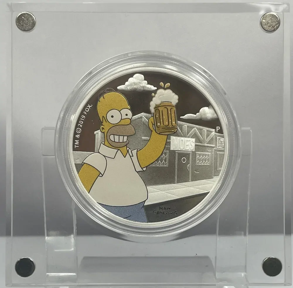 2019 Silver 1oz Proof Coin Simpsons - Homer
