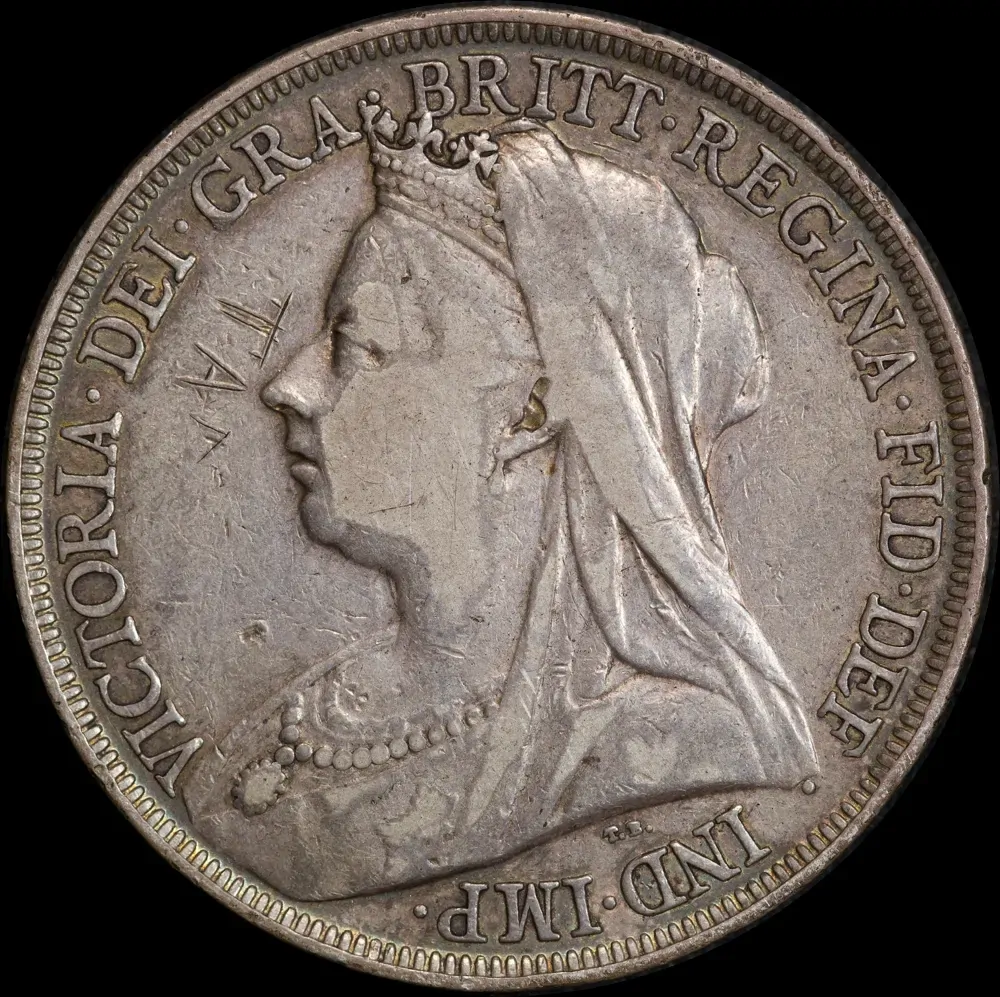 1895 Silver Crown Victoria S#3937 Good VF