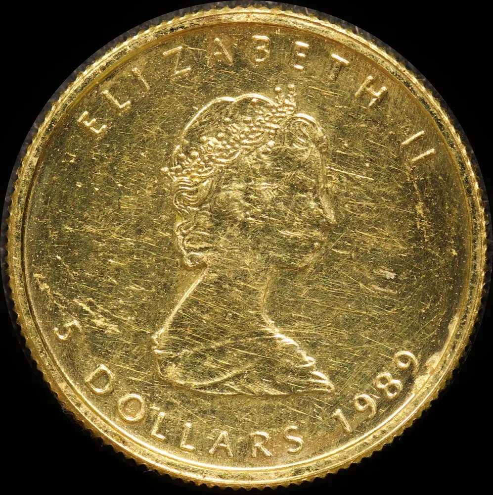 Canada 1989 Gold 1/10oz Maple Leaf KM#135 Uncirculated