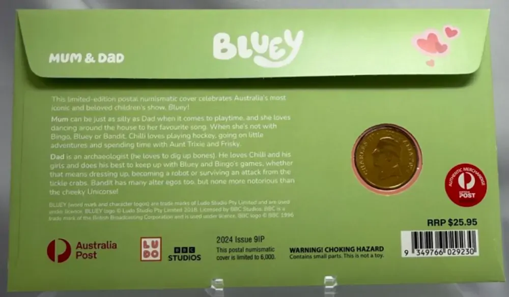 2024 1 Dollar PNC Bluey - Mum & Dad