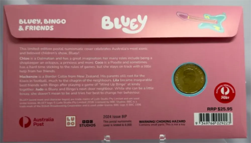 2024 1 Dollar PNC Bluey - Bluey, Bingo & Friends