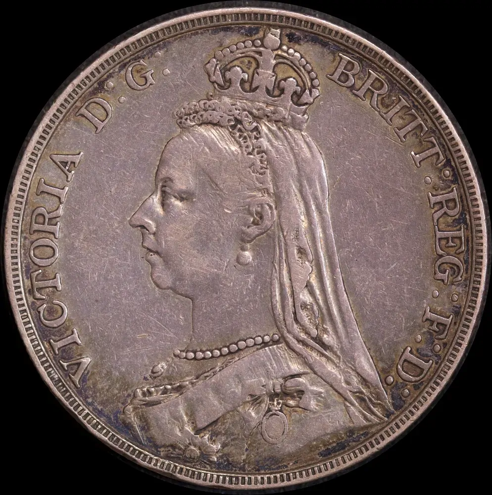 1891 Silver Crown Victoria S#3921 good VF