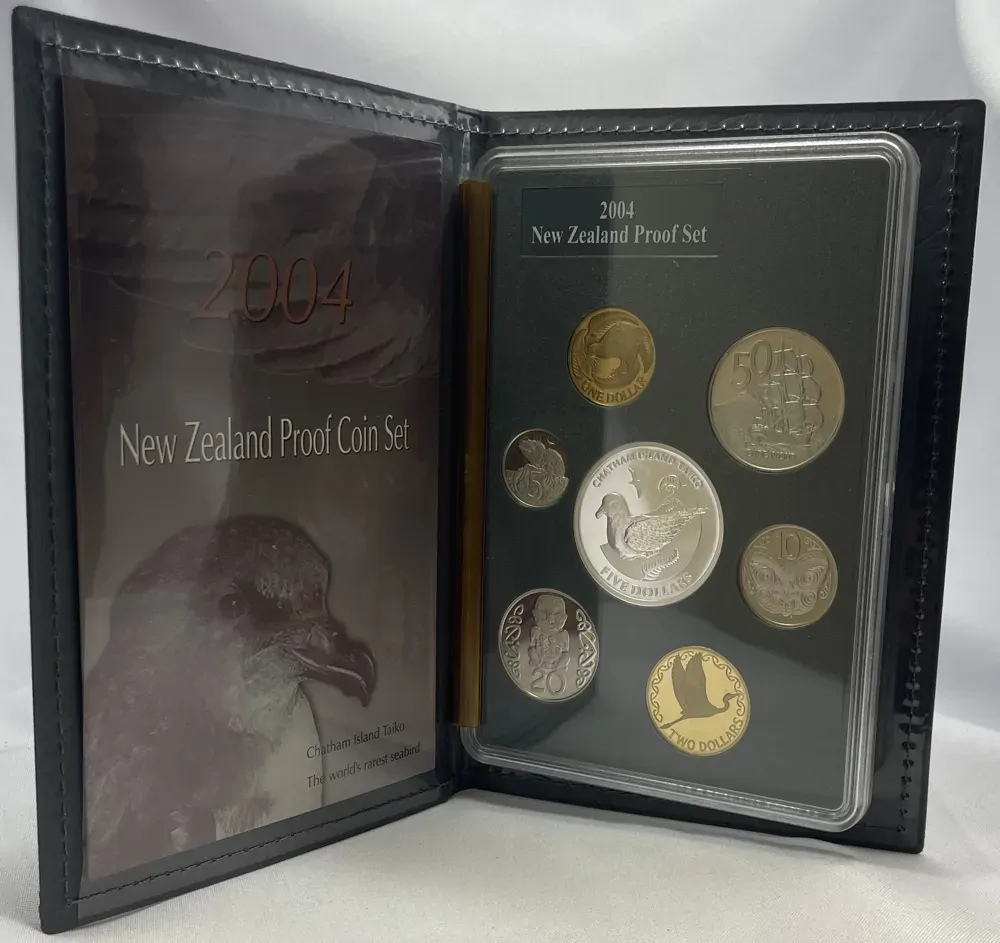 New Zealand 2004 Proof Coin Set Chatham Island Taiko product image