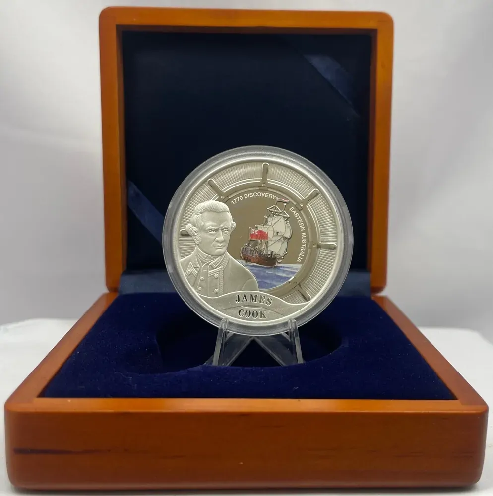 Tuvalu 2006 1 Ounce Silver Proof James Cook product image