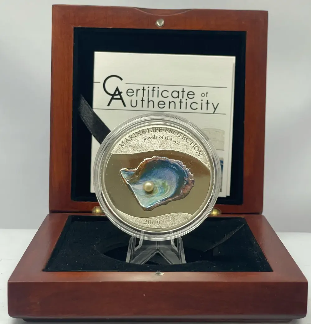Palau 2013 Silver 5 Dollars Proof Coin Secrets of The Sea product image