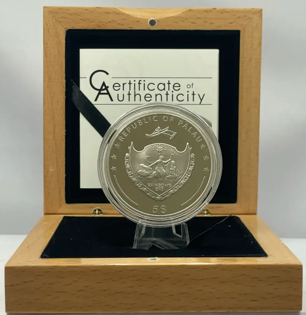 Palau 2014 Silver 5 Dollars Proof Coin Beauty of The Sea product image