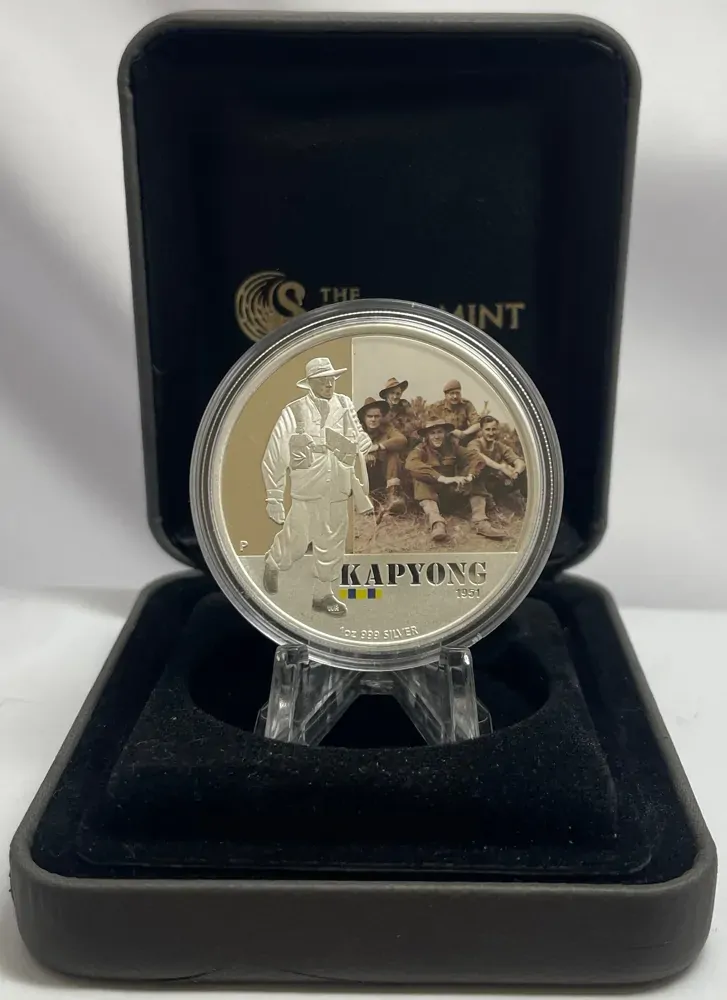 2012 Silver 1 Ounce Proof Coin Famous Australian Battles Kapyong