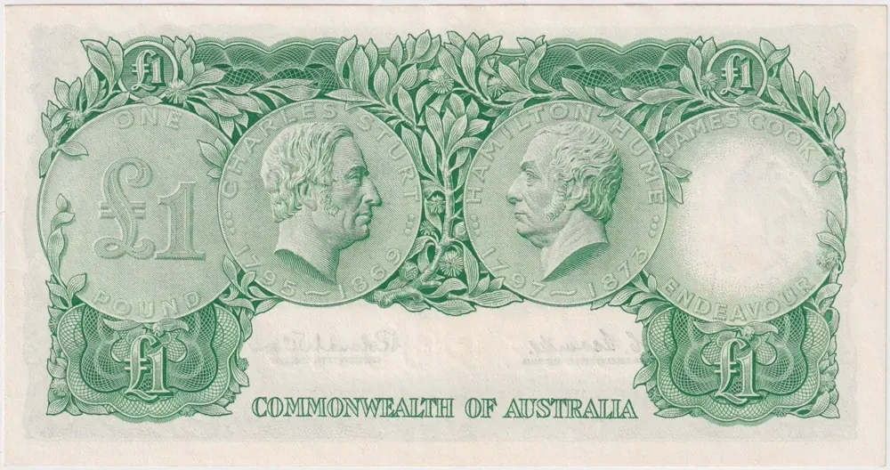 1961 One Pound Star Note Coombs/Wilson R34bS Uncirculated