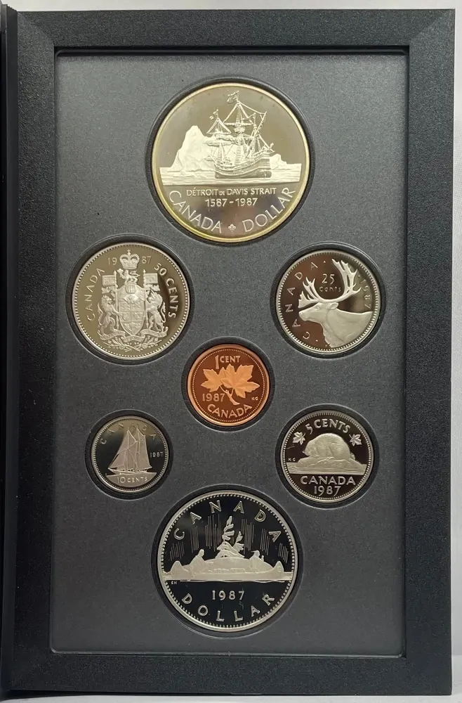 Canada 1987 7 Coin Proof Set John Davis’ North West Passage