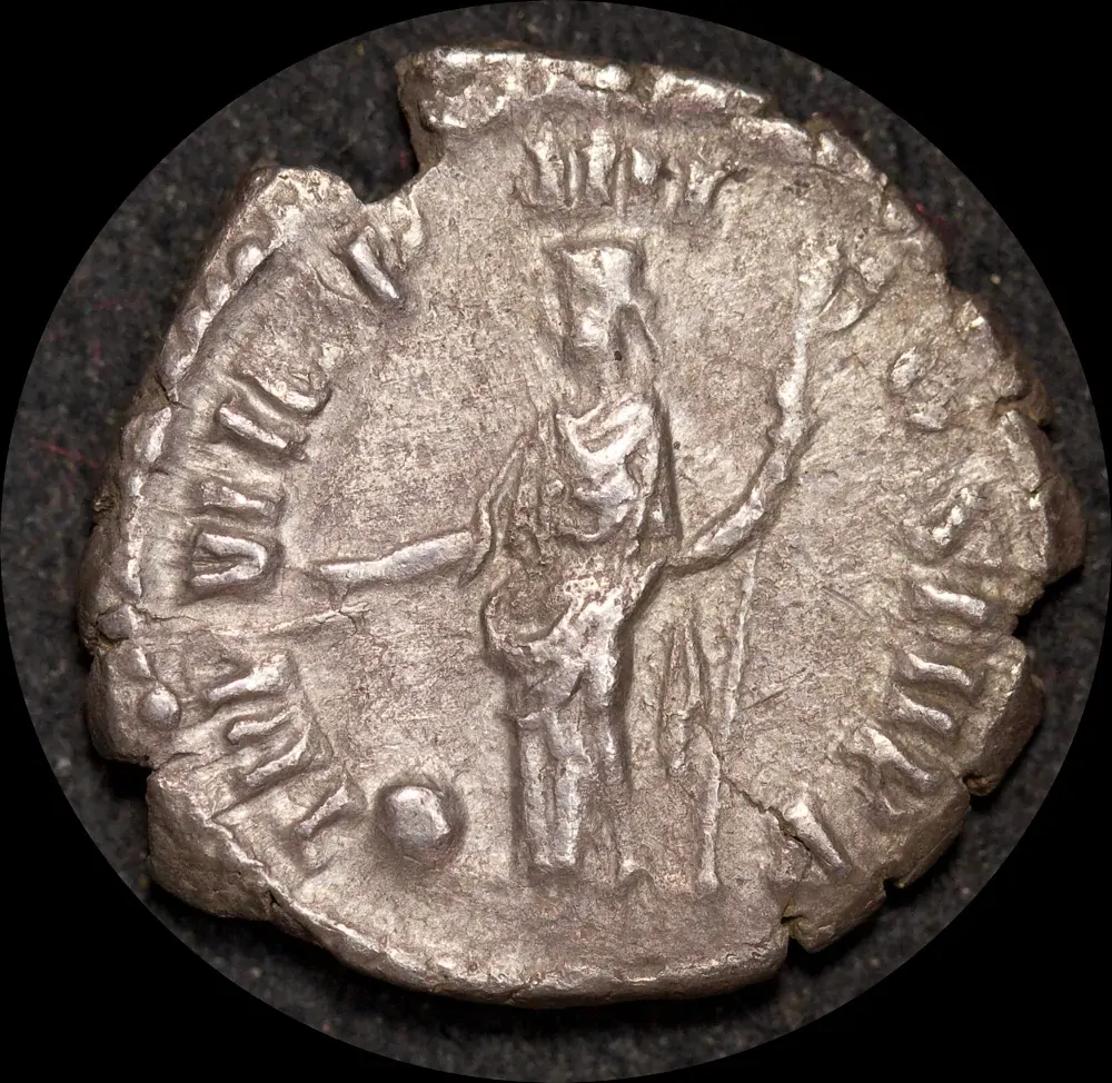 Ancient Rome (Imperial) 180 AD Commodus Silver Denarius Providentia RIC 3 good VF
