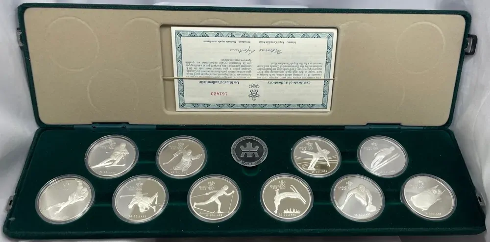 Canada 1988 Silver Proof Coin Set  Calgary Olympics
