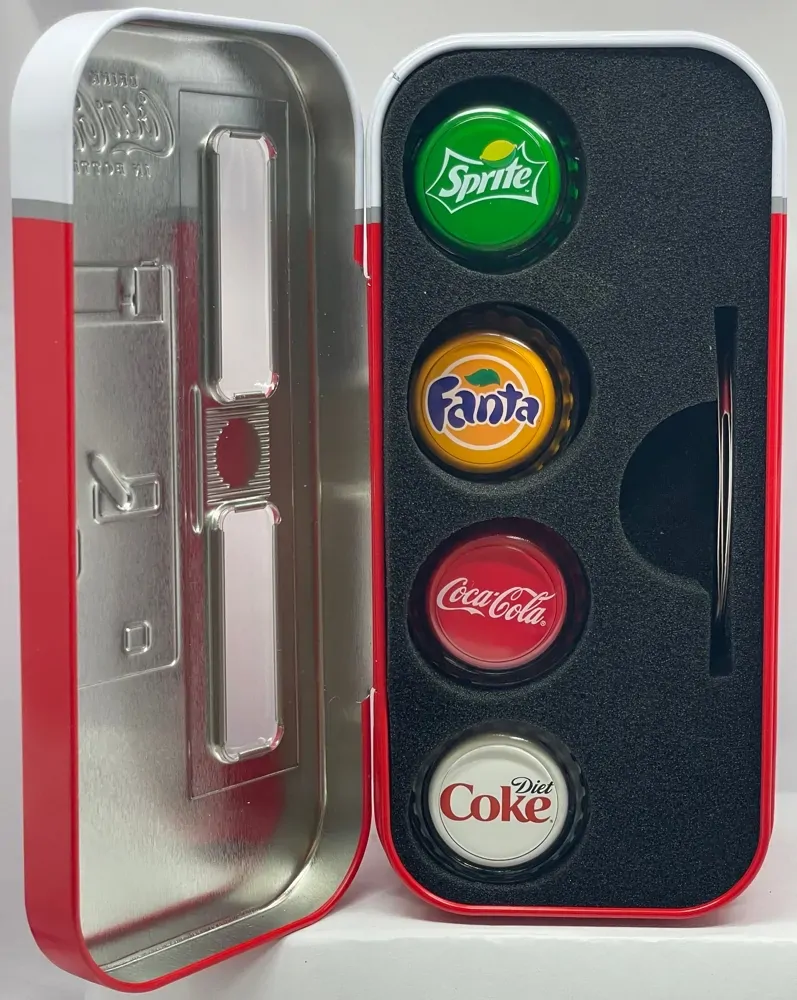 Fiji 2020 Silver Proof Coin Set  Coca Cola Vending Machine