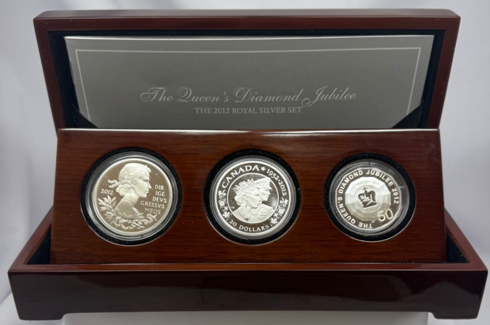 2012 Silver 3 Coin Proof Set Diamond Jubilee product image