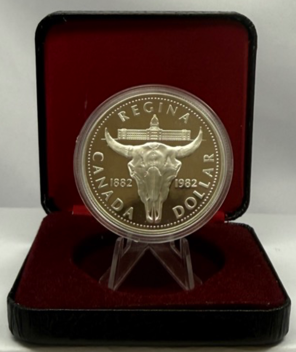 Canada 1982 Silver 1 Dollar Proof Coin Regina Centennial